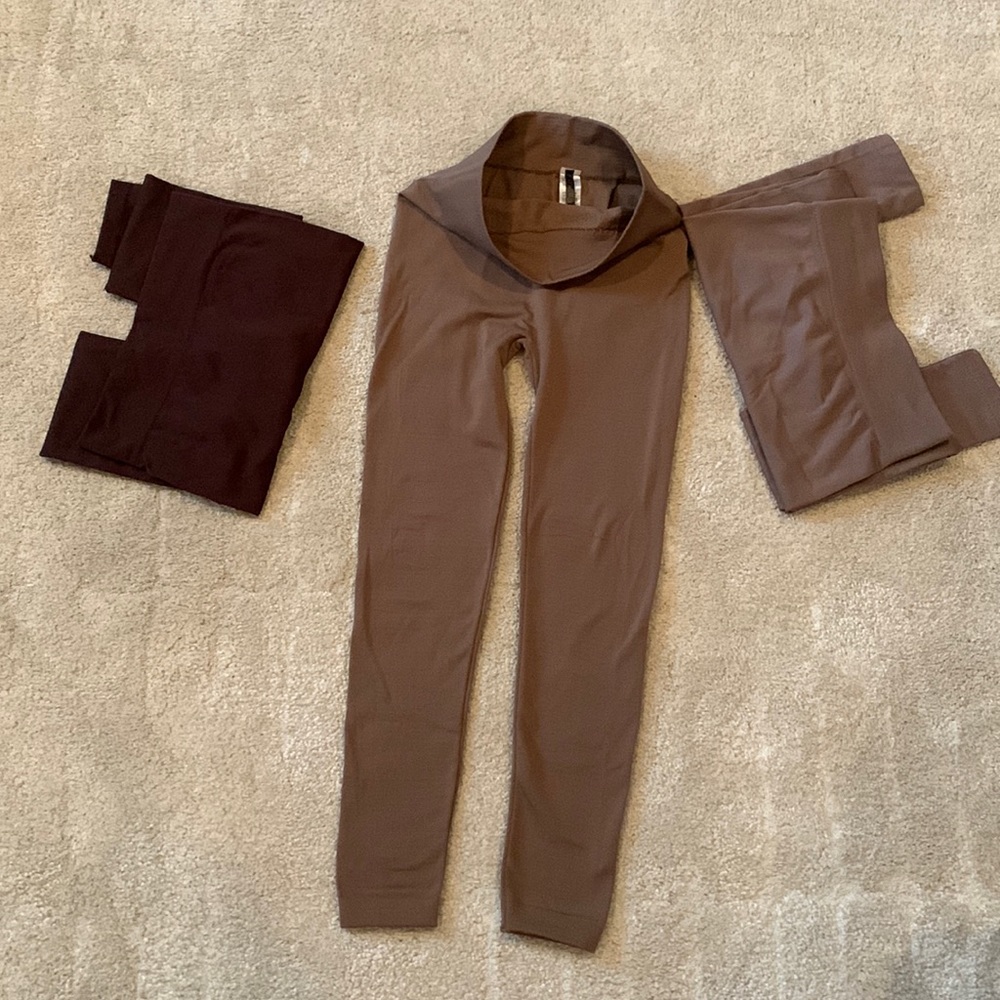 Fleece-lined leggings - 3 pair, One Size fits all.